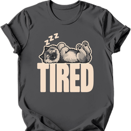 Keeshond Tired Dog T Shirt Gift For Dog Lover