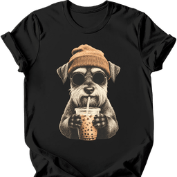 Miniature Schnauzer Hipster Dog T Shirt Gift For Dog Lover