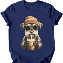 Miniature Schnauzer Hipster Dog T Shirt Gift For Dog Lover