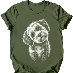 Havanese Tilted Dog T Shirt Gift For Dog Lover
