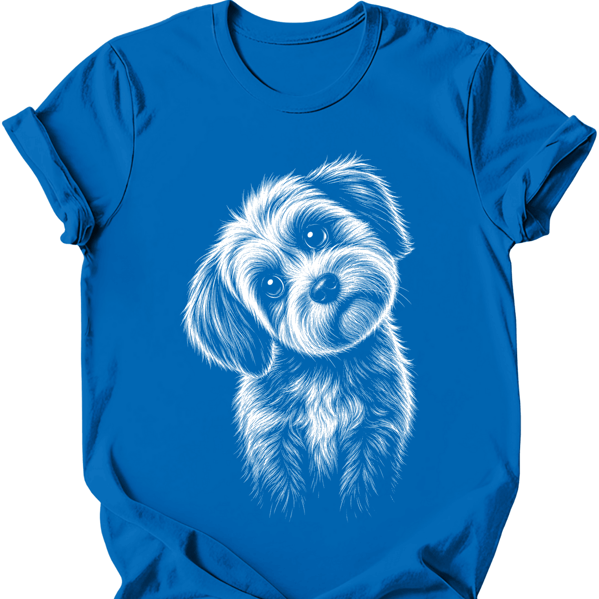 Havanese Tilted Dog T Shirt Gift For Dog Lover