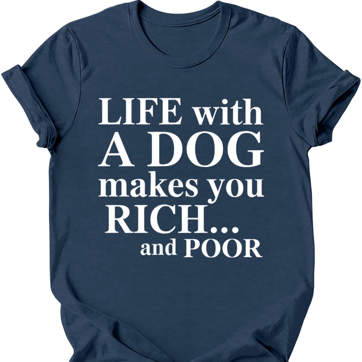 Life With A Dog T Shirt Gift For Dog Lover