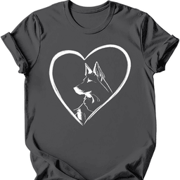 Dutch Shepherd Heart Dog T Shirt Gift For Dog Lover