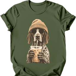 German Shorthaired Pointer Hipster Dog T Shirt Gift For Dog Lover