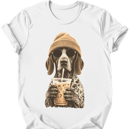 German Shorthaired Pointer Hipster Dog T Shirt Gift For Dog Lover