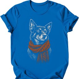 Kelpie Winter Dog T Shirt Gift For Dog Lover