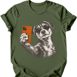 Mutt Mixed Breed Selfie Dog T Shirt Gift For Dog Lover