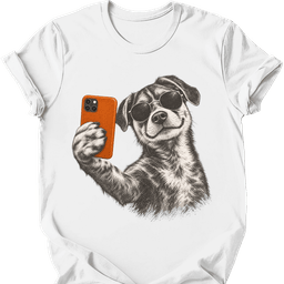 Mutt Mixed Breed Selfie Dog T Shirt Gift For Dog Lover
