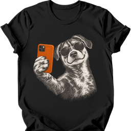 Mutt Mixed Breed Selfie Dog T Shirt Gift For Dog Lover