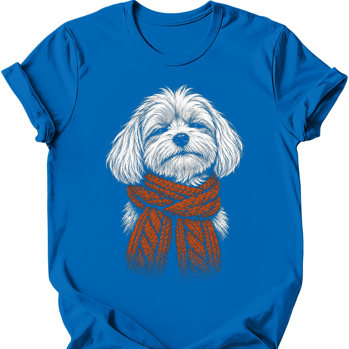 Maltese Winter Dog T Shirt Gift For Dog Lover