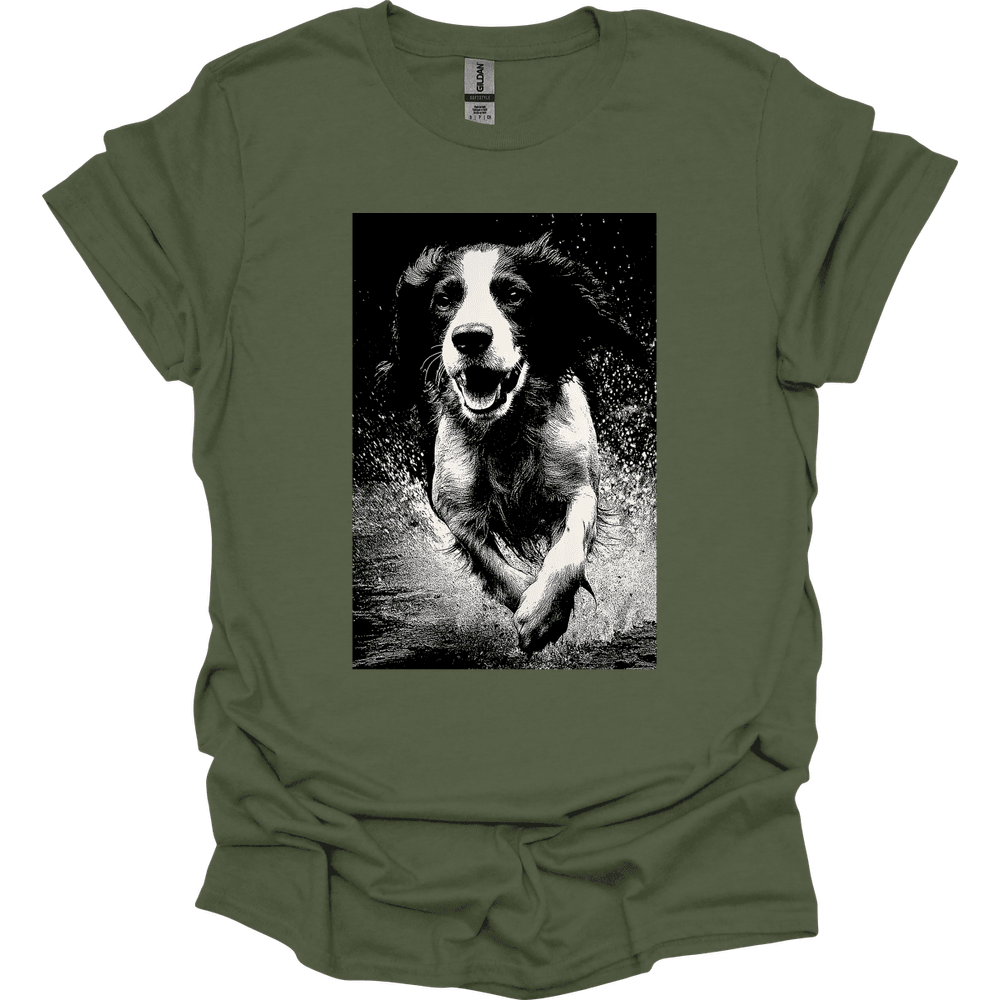English Springer Spaniel Puddle Dog T Shirt Gift For Dog Lover