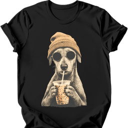 Lurcher Hipster Dog T Shirt Gift For Dog Lover
