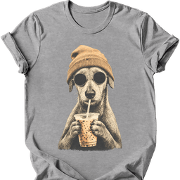 Lurcher Hipster Dog T Shirt Gift For Dog Lover