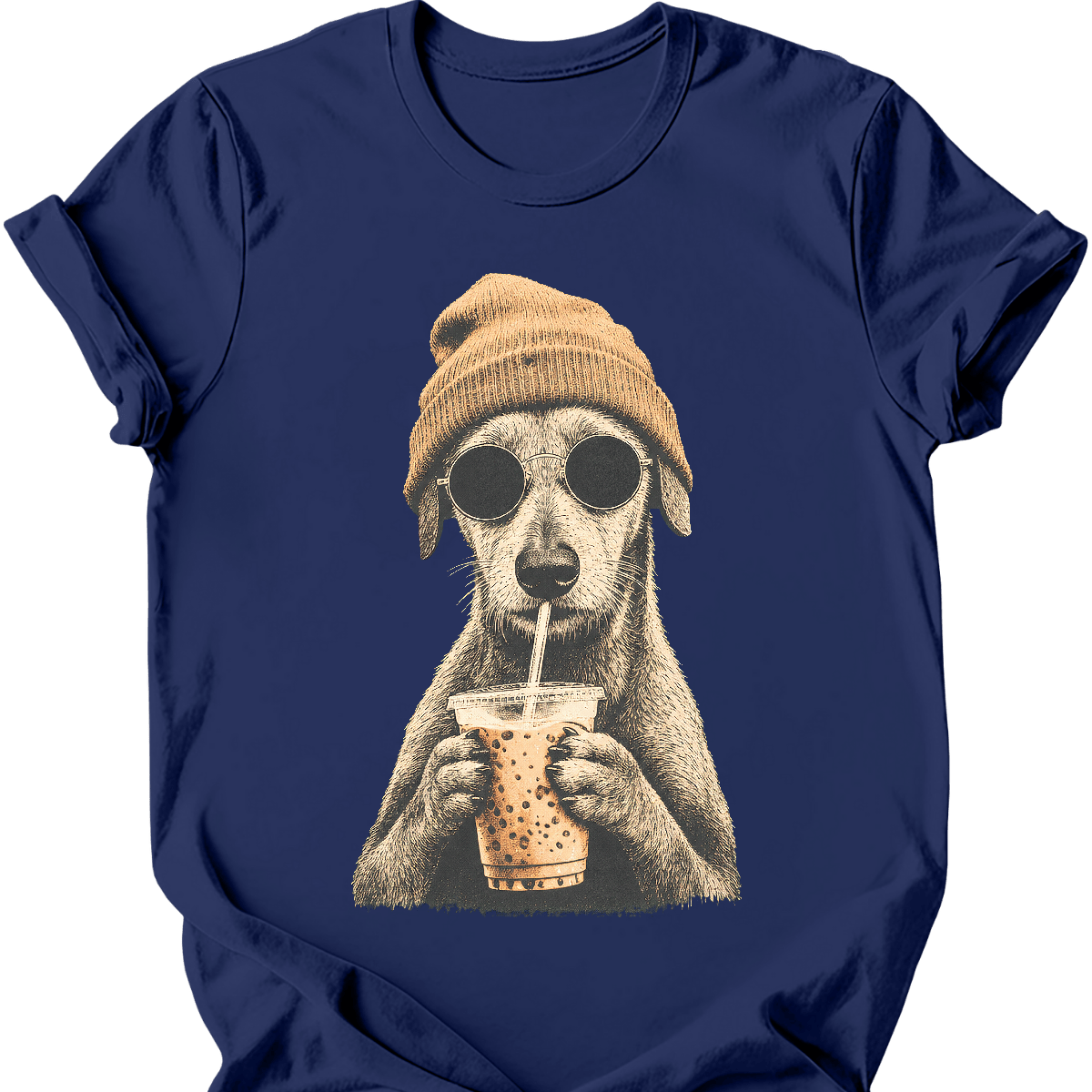 Lurcher Hipster Dog T Shirt Gift For Dog Lover
