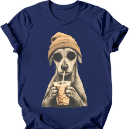 Lurcher Hipster Dog T Shirt Gift For Dog Lover