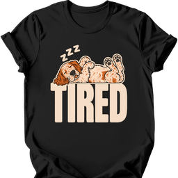 English Setter Tired Dog T Shirt Gift For Dog Lover