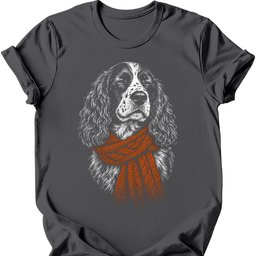 English Springer Spaniel Winter Dog T Shirt Gift For Dog Lover