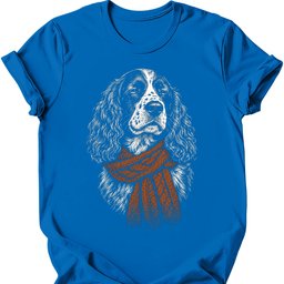 English Springer Spaniel Winter Dog T Shirt Gift For Dog Lover