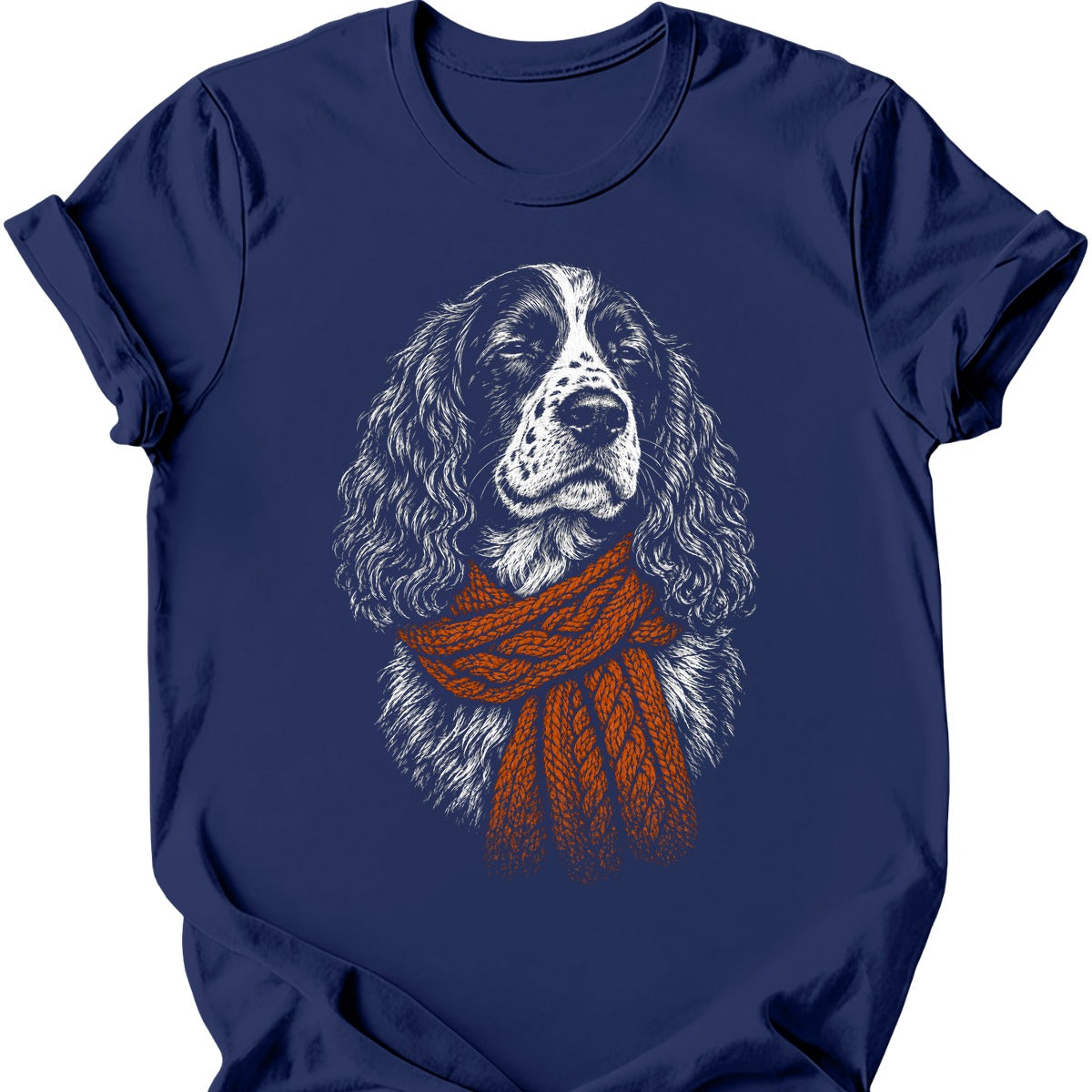 English Springer Spaniel Winter Dog T Shirt Gift For Dog Lover
