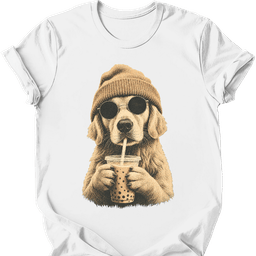 Golden Retriever Hipster Dog T Shirt Gift For Dog Lover
