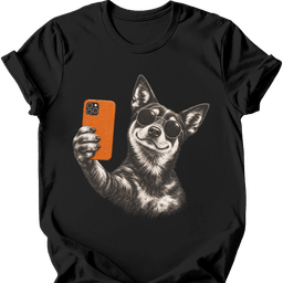 Kelpie Selfie Dog T Shirt Gift For Dog Lover