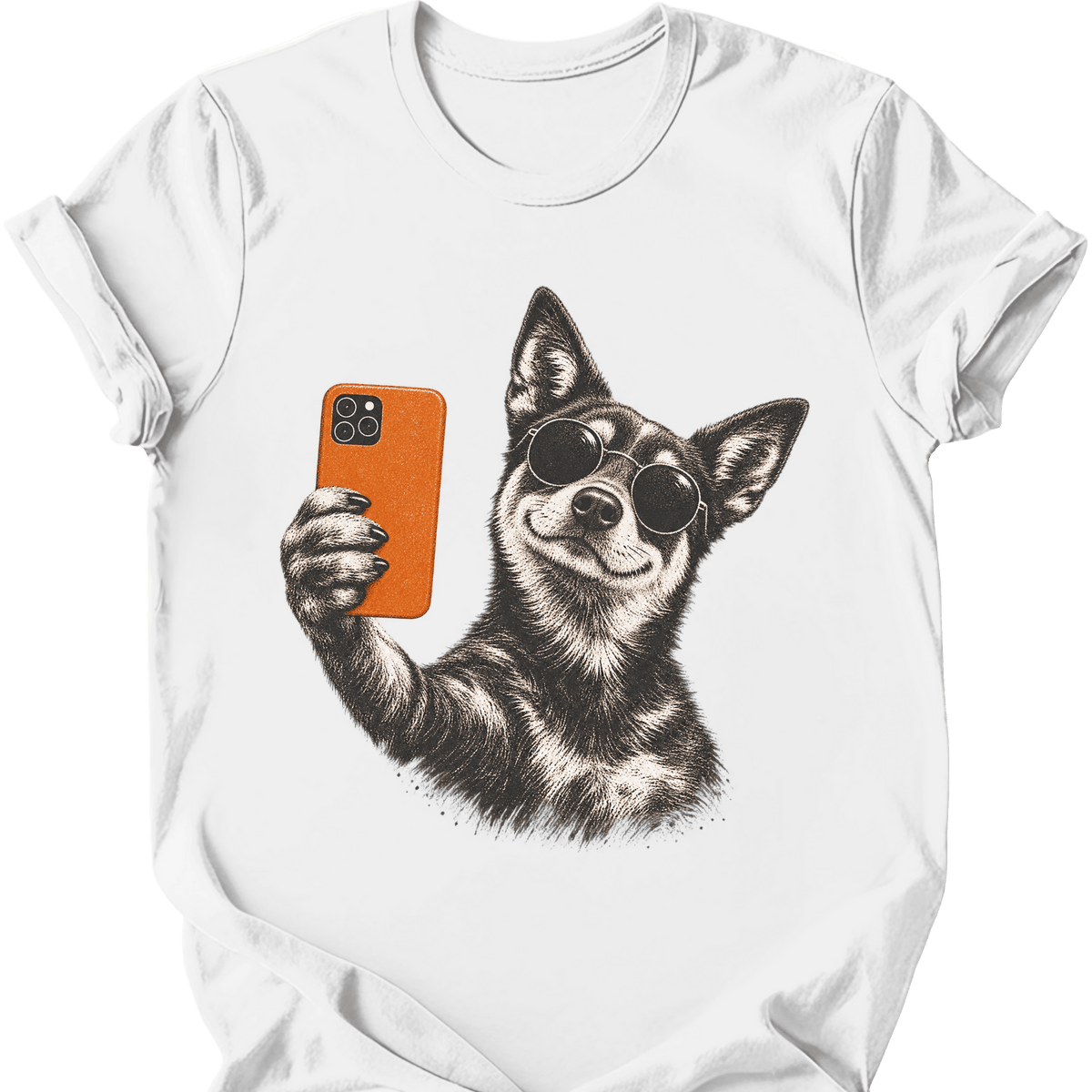 Kelpie Selfie Dog T Shirt Gift For Dog Lover