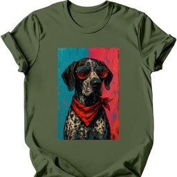 German Shorthaired Pointer Punk Dog T Shirt Gift For Dog Lover