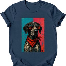 German Shorthaired Pointer Punk Dog T Shirt Gift For Dog Lover