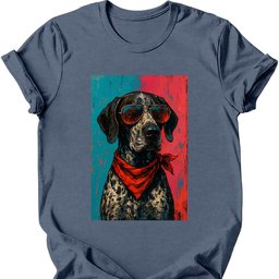 German Shorthaired Pointer Punk Dog T Shirt Gift For Dog Lover