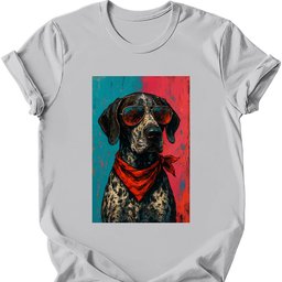 German Shorthaired Pointer Punk Dog T Shirt Gift For Dog Lover