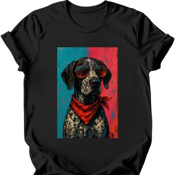 German Shorthaired Pointer Punk Dog T Shirt Gift For Dog Lover