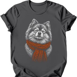 German Spitz Winter Dog T Shirt Gift For Dog Lover