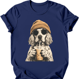 English Setter Hipster Dog T Shirt Gift For Dog Lover