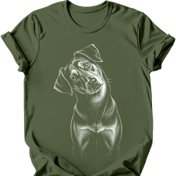 Kelpie Tilted Dog T Shirt Gift For Dog Lover