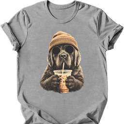 Newfoundland Hipster Dog T Shirt Gift For Dog Lover
