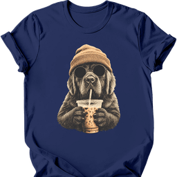 Newfoundland Hipster Dog T Shirt Gift For Dog Lover