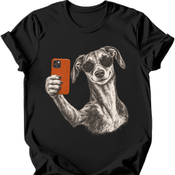 Galgo Selfie Dog T Shirt Gift For Dog Lover