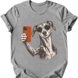 Galgo Selfie Dog T Shirt Gift For Dog Lover