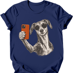 Galgo Selfie Dog T Shirt Gift For Dog Lover