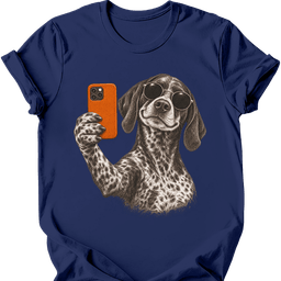 German Shorthaired Pointer Selfie Dog T Shirt Gift For Dog Lover
