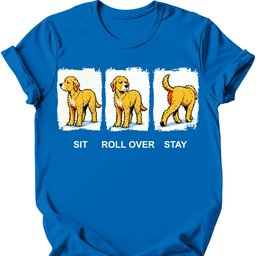 Labradoodle Sit Roll Over Stay T Shirt Gift For Dog Lover