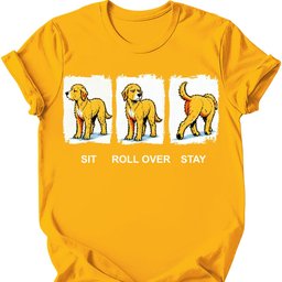Labradoodle Sit Roll Over Stay T Shirt Gift For Dog Lover