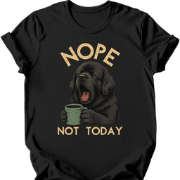 Newfoundland Not Today T Shirt Gift For Dog Lover