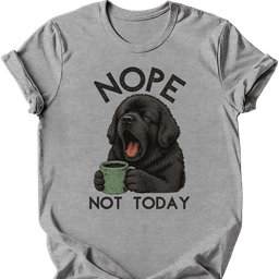 Newfoundland Not Today T Shirt Gift For Dog Lover