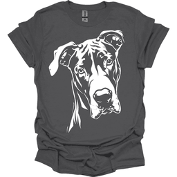 Great Dane Line Art T Shirt Gift For Dog Lover