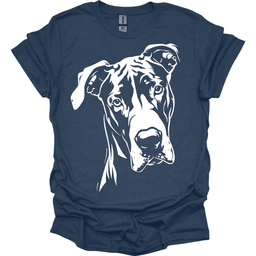 Great Dane Line Art T Shirt Gift For Dog Lover