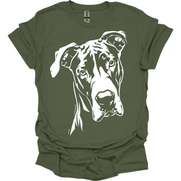 Great Dane Line Art T Shirt Gift For Dog Lover