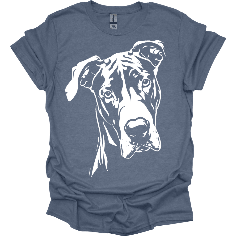 Great Dane Line Art T Shirt Gift For Dog Lover