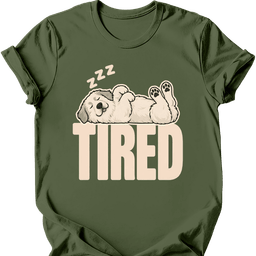 Great Pyrenees Tired Dog T Shirt Gift For Dog Lover