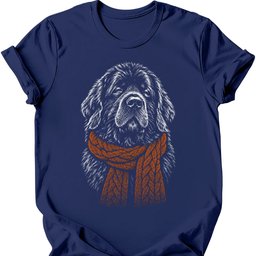Newfoundland Winter Dog T Shirt Gift For Dog Lover